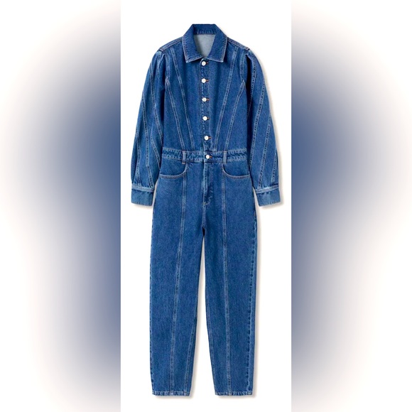 Mango Denim Jumpsuit - Picture 5 of 9